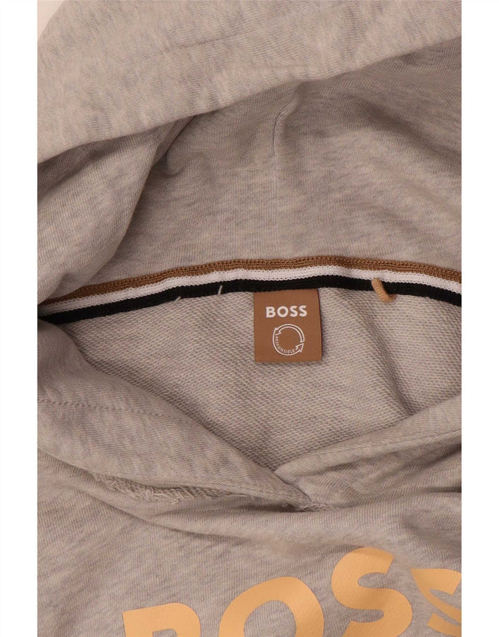 Женский джемпер с капюшоном Hugo Boss Oversized UK 14, средний серый