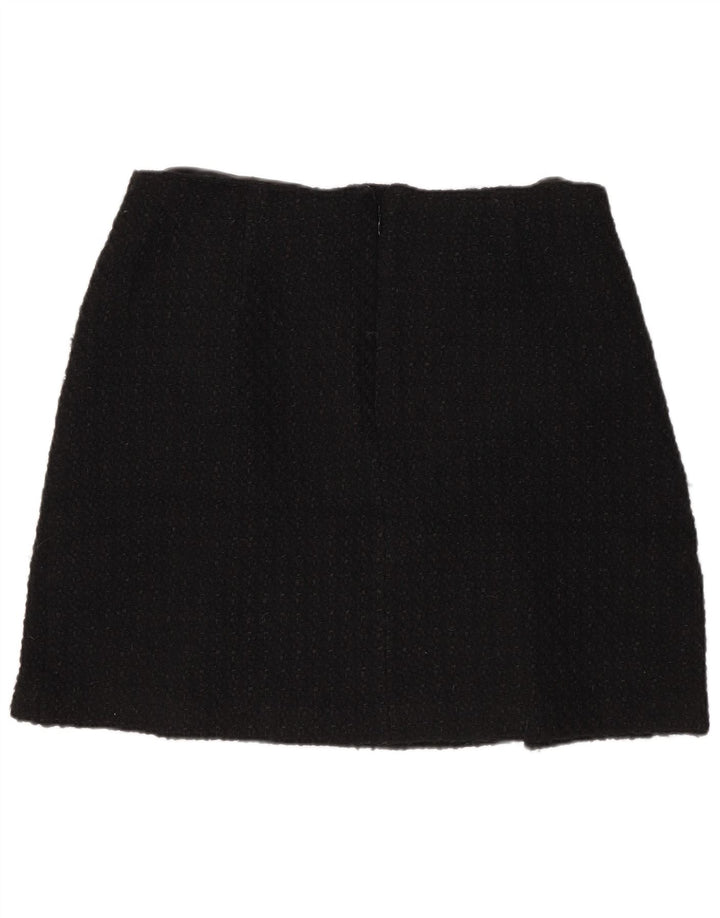 Женская мини-юбка Marks & Spencer UK 14 Medium W32, черный акрил