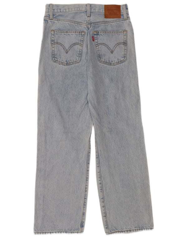 Женские прямые джинсы Levi's с высокой талией W26 L27, синий хлопок