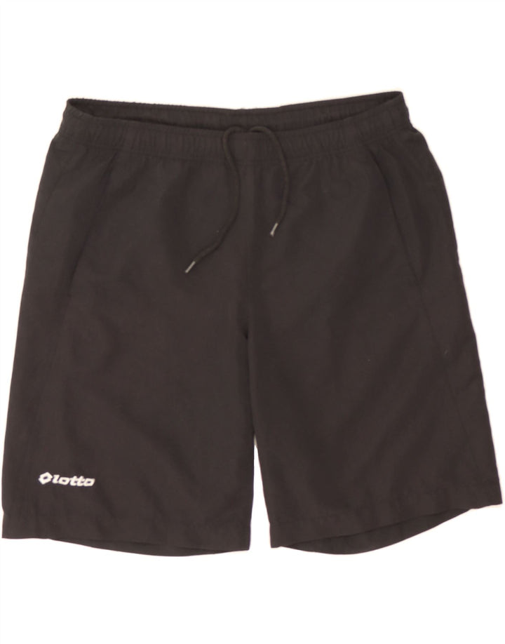 LOTTO Mens Sport Shorts Large  Black Polyester Vintage Lotto and Second-Hand Lotto from Messina Hembry 