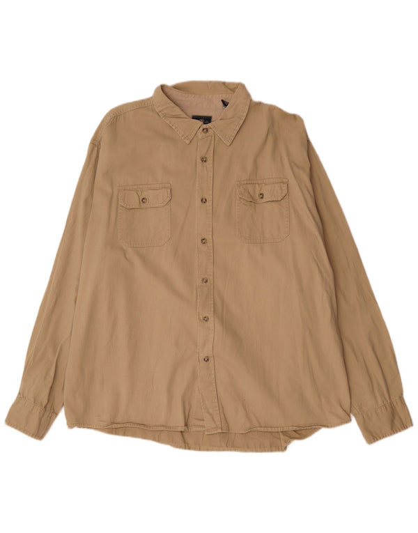 Мужская рубашка Wrangler 3XL бежевый хлопок