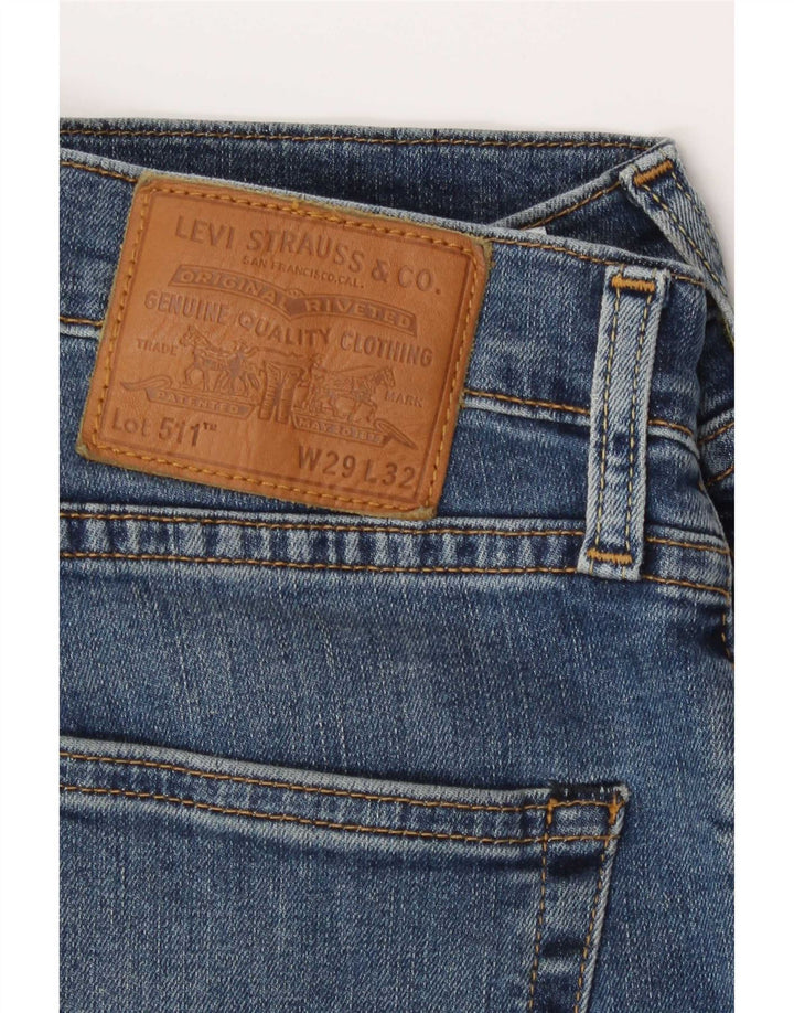 Мужские джинсы Levi's Slim 511 W29 L32 синие, хлопок