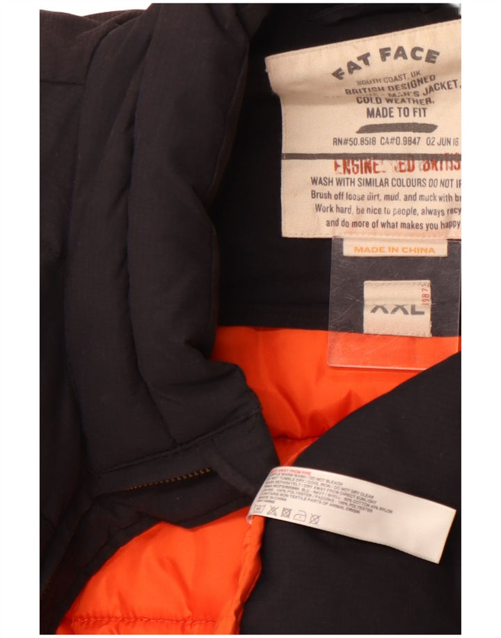 Мужская стеганая куртка FAT FACE UK 44 2XL, черный хлопок