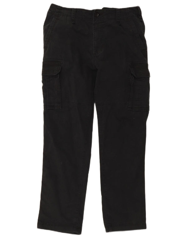 Мужские прямые брюки-карго Hollister W34 L32, черные, хлопковые