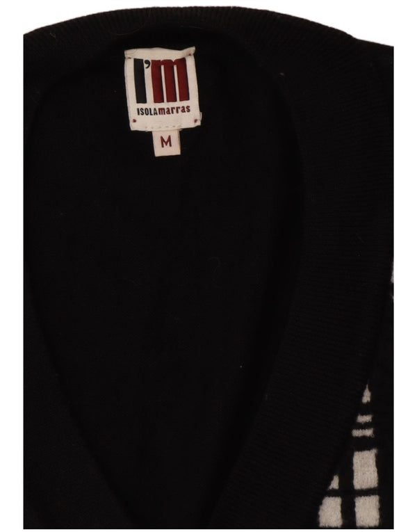 Женская удлиненная майка I'M ISOLA MARRAS UK 14, средний черный в полоску