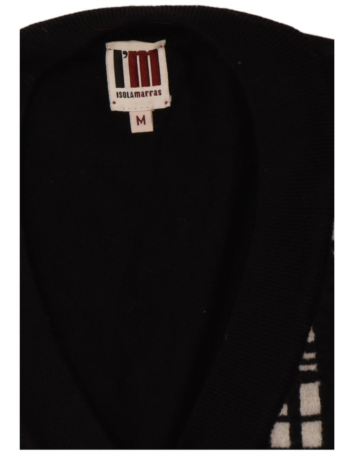 Женская удлиненная майка I'M ISOLA MARRAS UK 14, средний черный в полоску