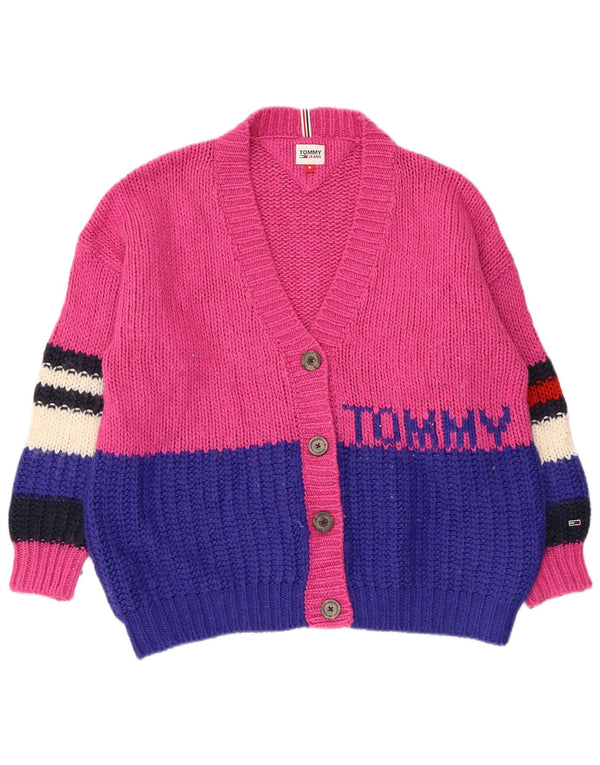 Женский кардиган с рисунком Tommy Hilfiger UK 14, средний розовый