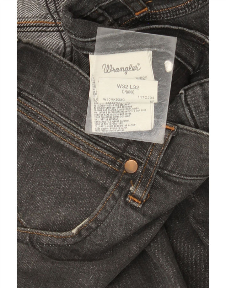 Мужские прямые джинсы WRANGLER W32 L32, серый хлопок
