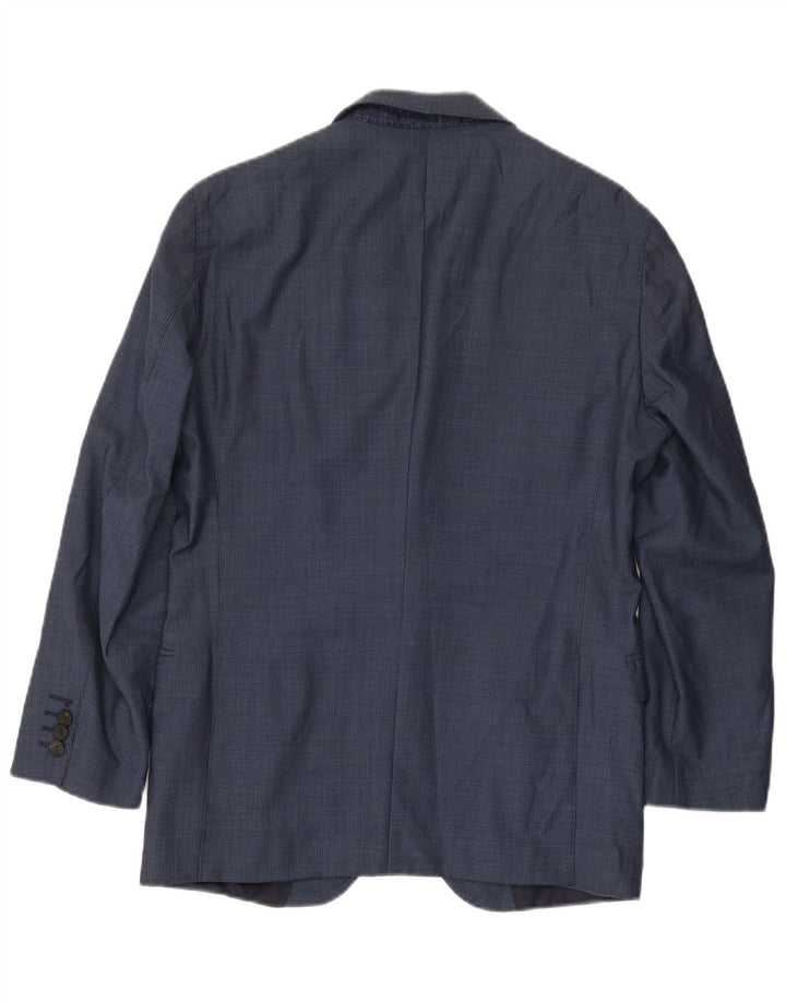 Мужской пиджак Hugo Boss на 2 пуговицах EU 48, средний темно-синий, шерстяной