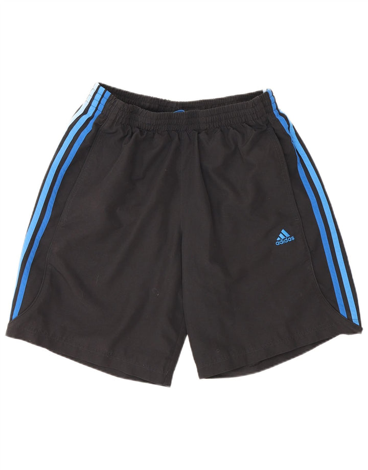Мужские спортивные шорты Adidas Climalite, средний черный полиэстер