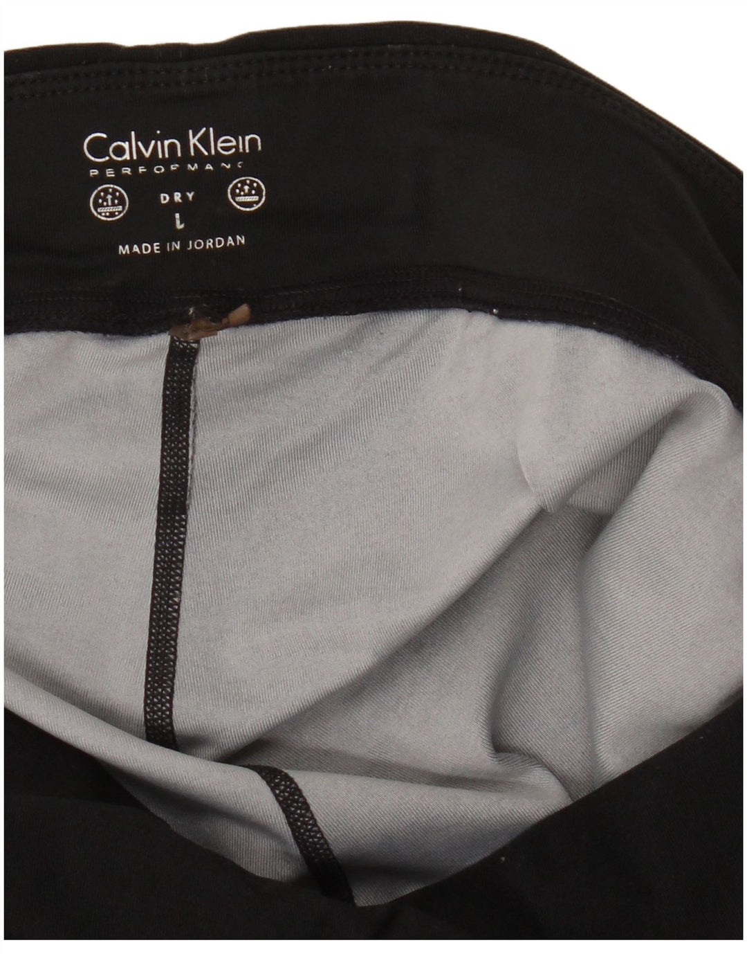 Женские леггинсы Calvin Klein UK 14, большие черные с геометрическим рисунком