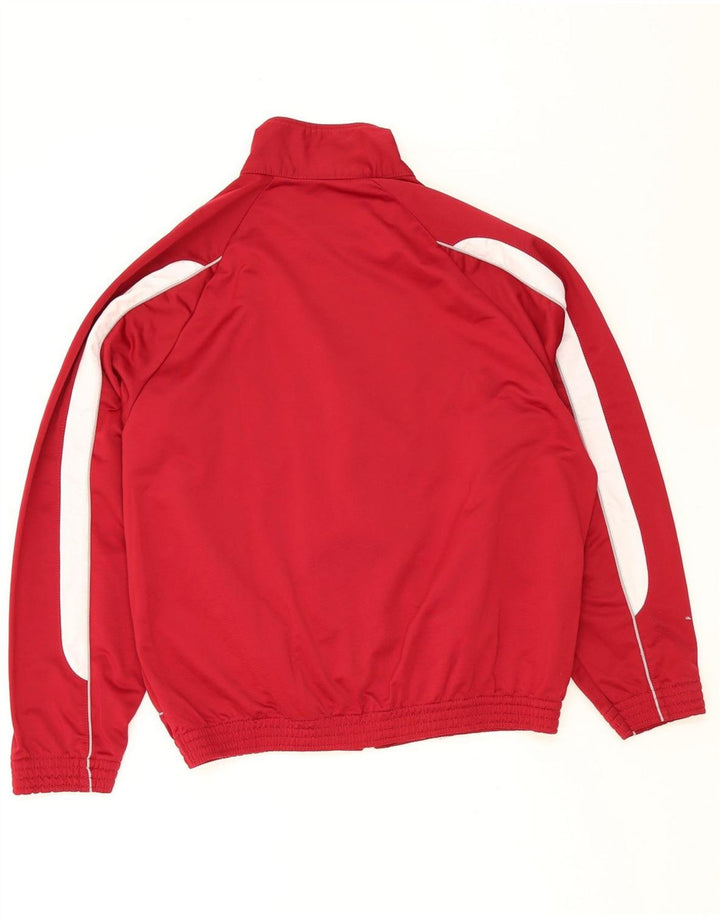 ERREA Mens Graphic Tracksuit Top Jacket Large Red Colourblock Polyester Vintage Errea and Second-Hand Errea from Messina Hembry 