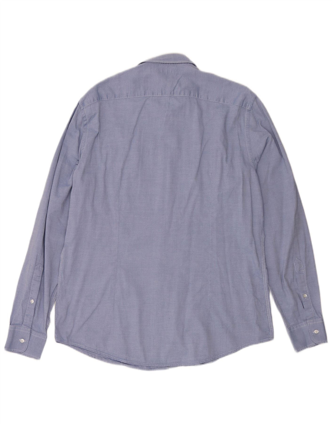 Мужская рубашка Trussardi Jeans, размер 43 XL, синяя, хлопок