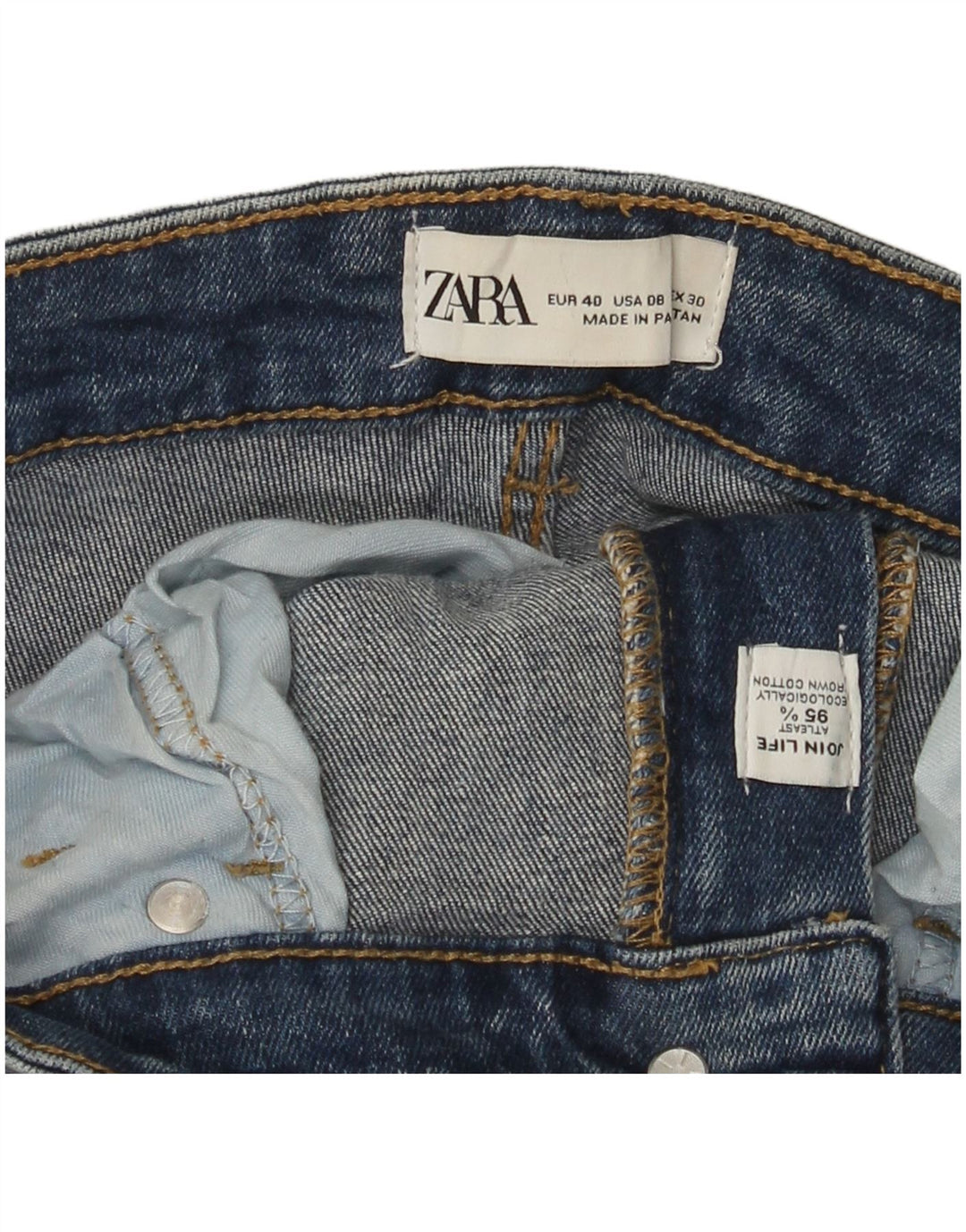 Женские джинсы Bootcut Zara EU 40 Medium W30 L26 Синие, хлопок