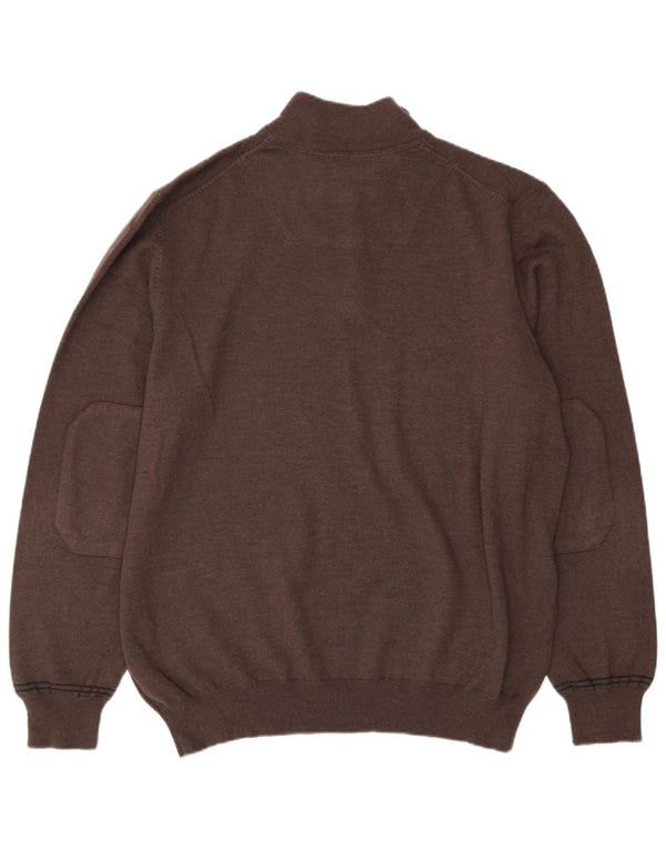 Мужской джемпер с воротником на молнии Timberland 3XL коричневый