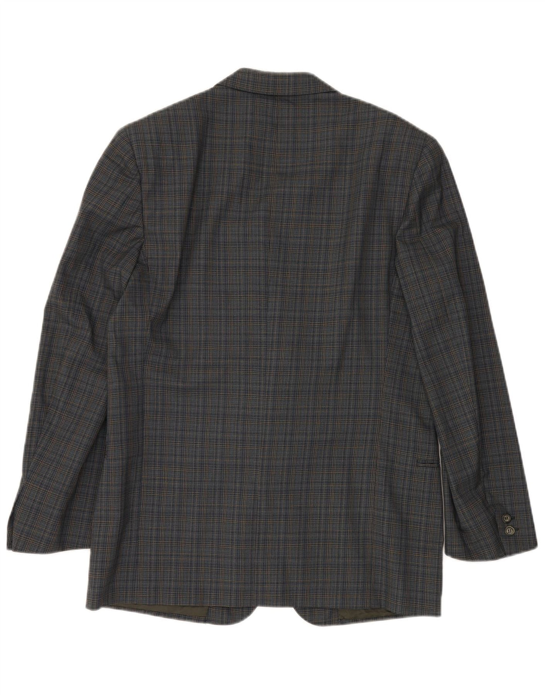 VALENTINO Мужской пиджак на 2 пуговицах IT 50, большой синий в клетку, вискоза