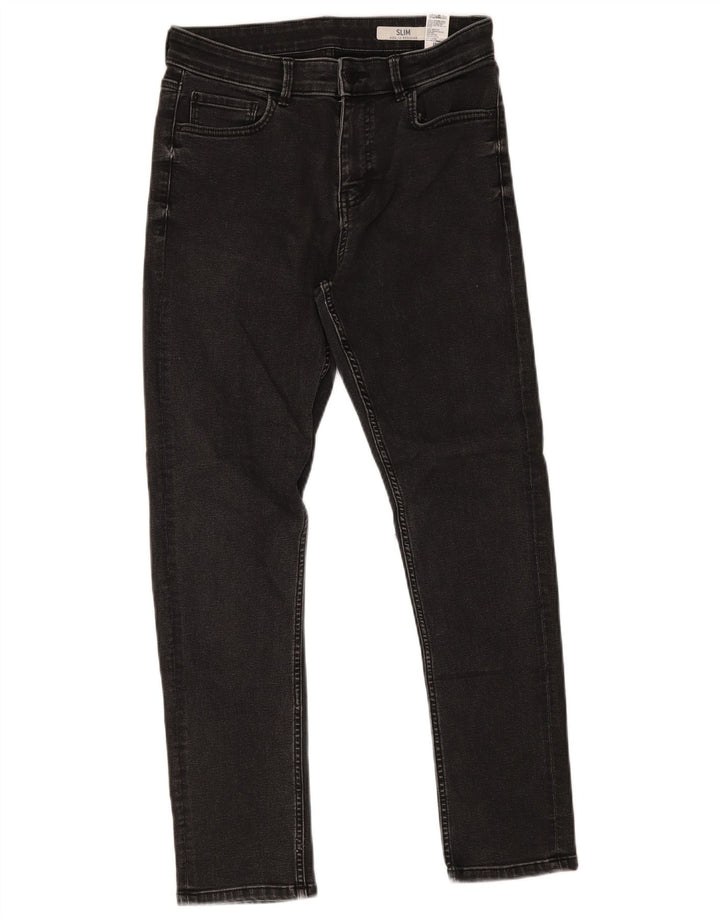 Женские узкие джинсы Marks & Spencer UK 12 Medium W30 L27 Серые хлопковые