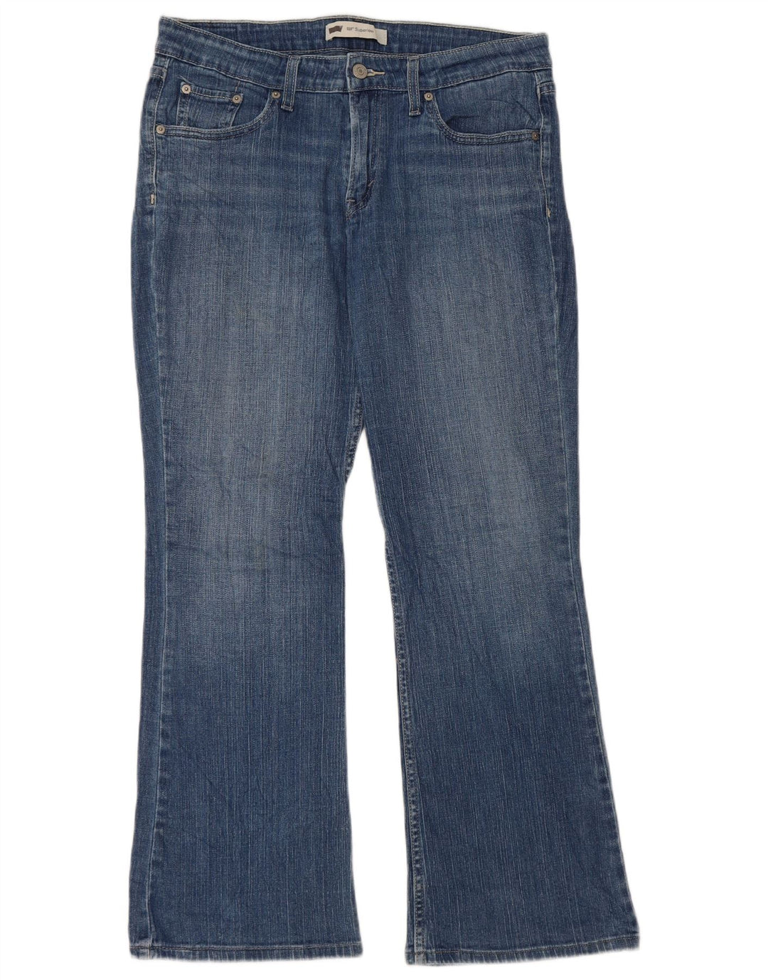 Женские джинсы Levi's 518 Super Low Bootcut W30 L30 синие, хлопок