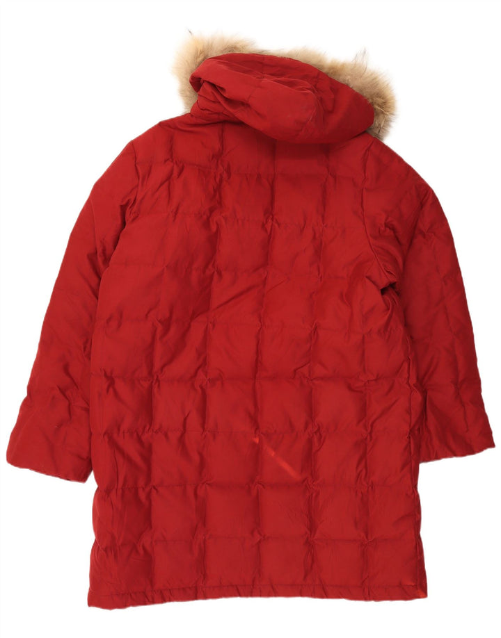 BRUGI Женское пуховик оверсайз с капюшоном IT 50 XL Красный Полиэстер
