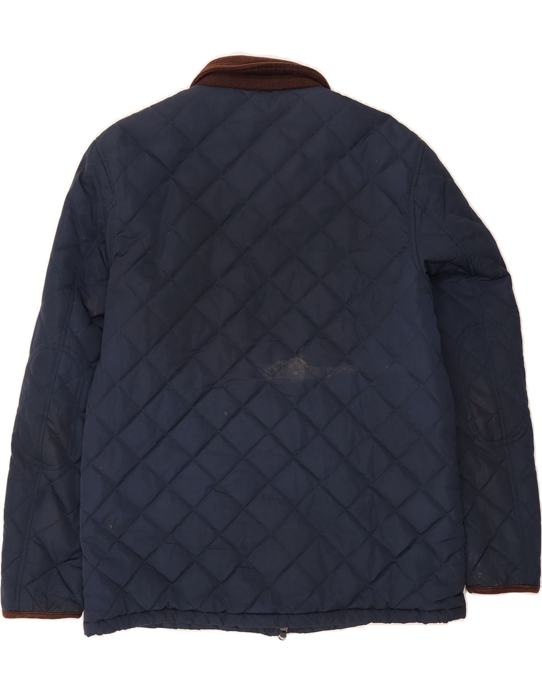 CREW CLOTHING Mens Quilted Jacket Large Navy Blue Vintage Crew Clothing and Second-Hand Crew Clothing from Messina Hembry 