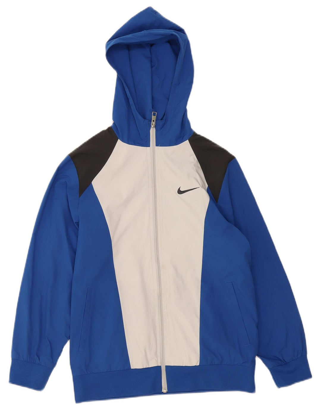 Спортивный костюм с капюшоном для мальчиков Nike, 10–11 лет, средний синий с цветными блоками
