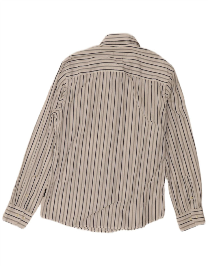 Мужская рубашка Sergio Tacchini из хлопка в большую белую полоску