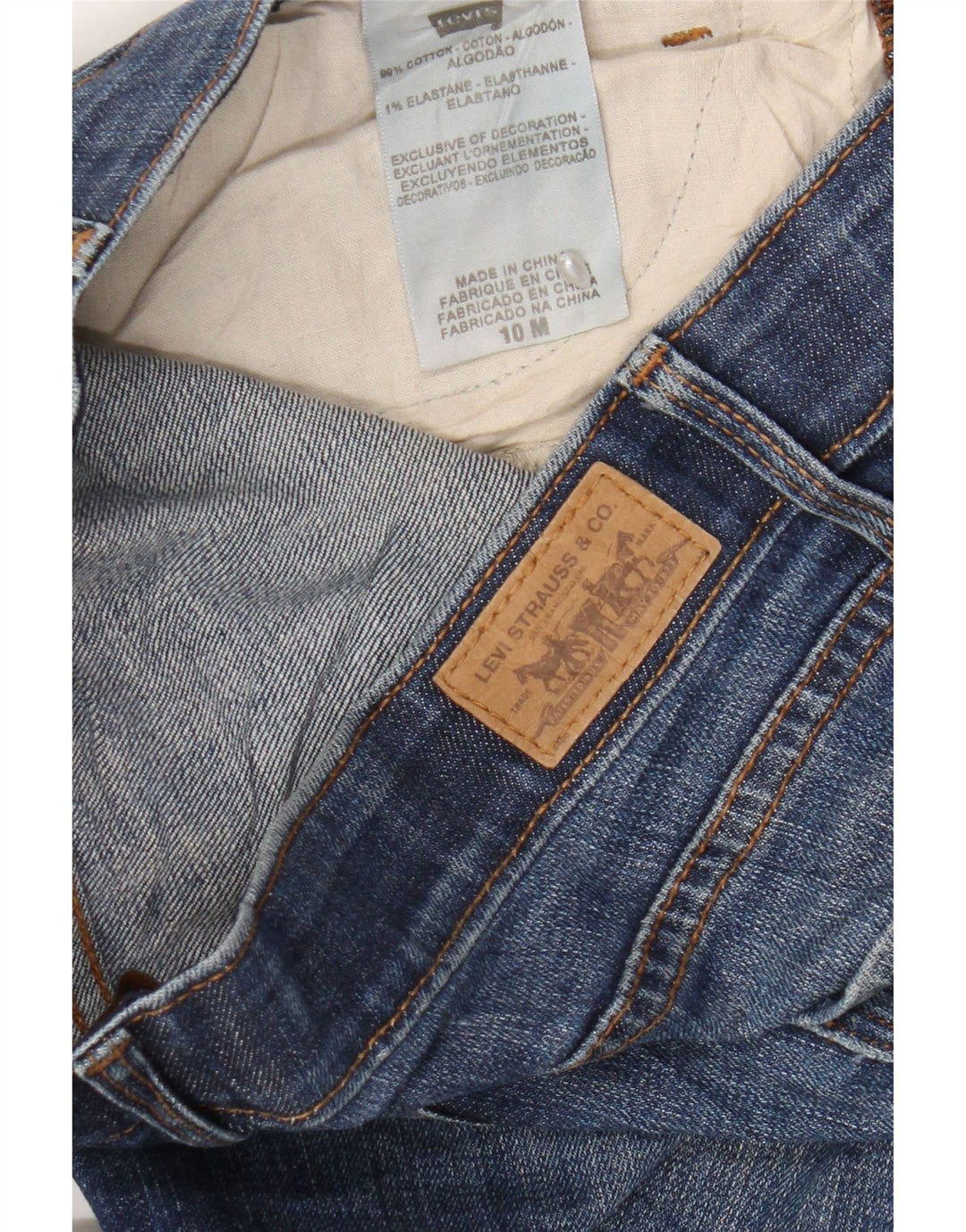 Женские джинсы Levi's 525 Bootcut, размер США 10, большие размеры W30 L28, синий хлопок