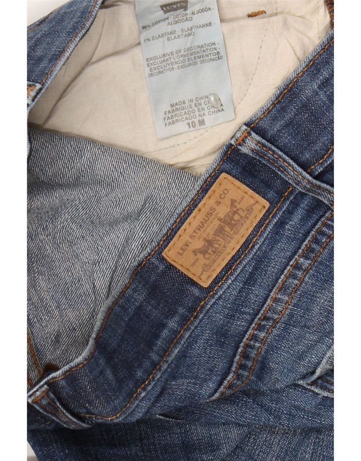 Женские джинсы Levi's 525 Bootcut, размер США 10, большие размеры W30 L28, синий хлопок