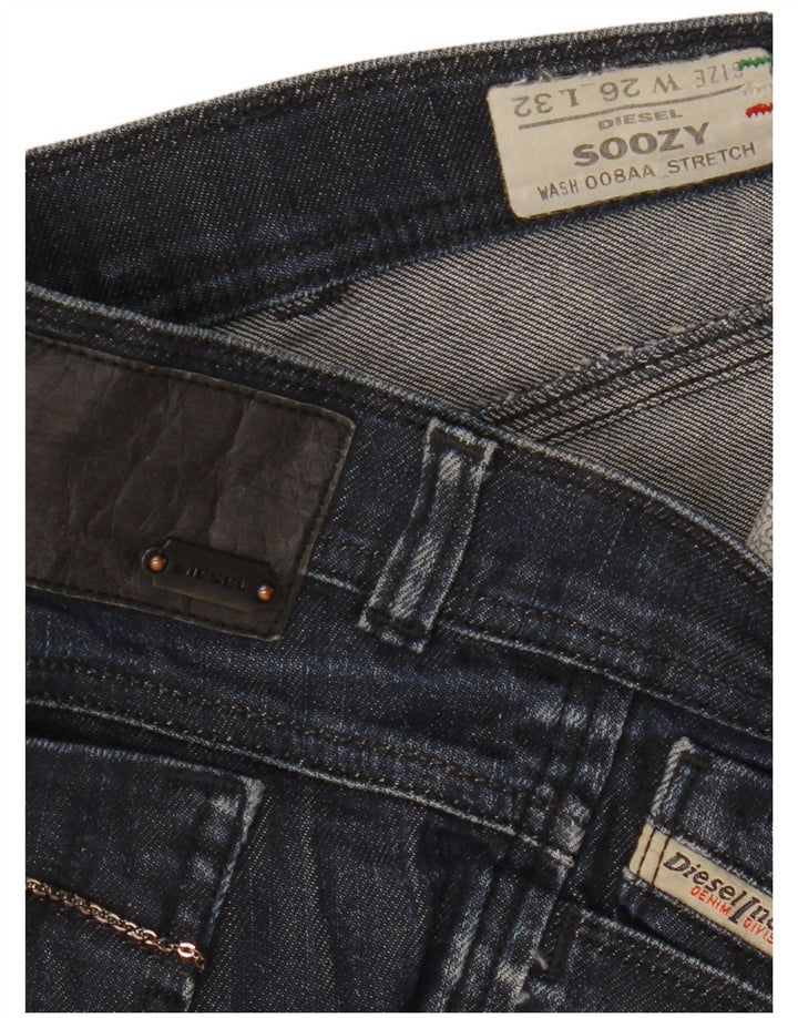 Женские джинсы Diesel Soozy Bootcut W26 L32 Темно-синие, хлопок