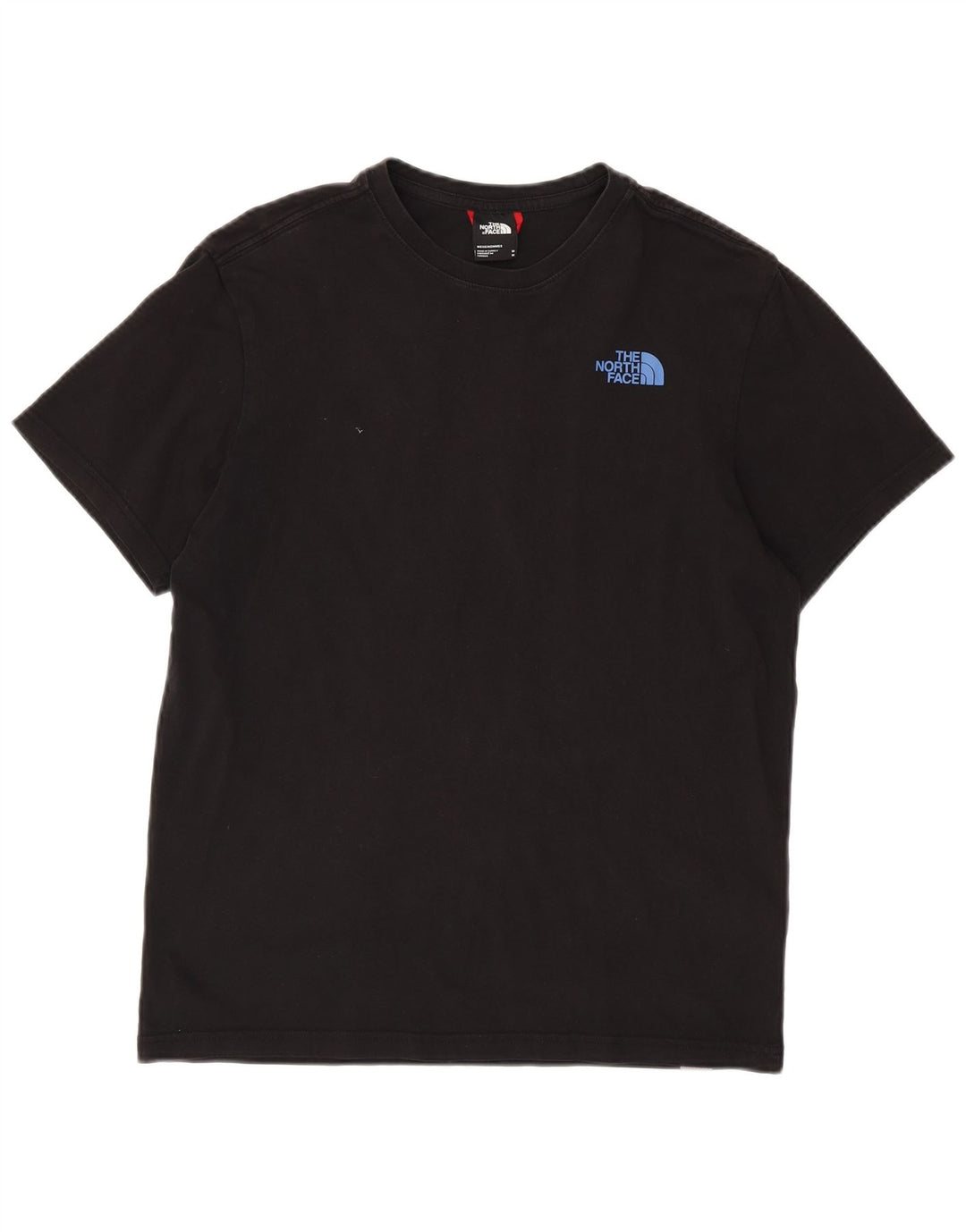 Мужская футболка с рисунком The North Face, хлопковый топ среднего размера, черный