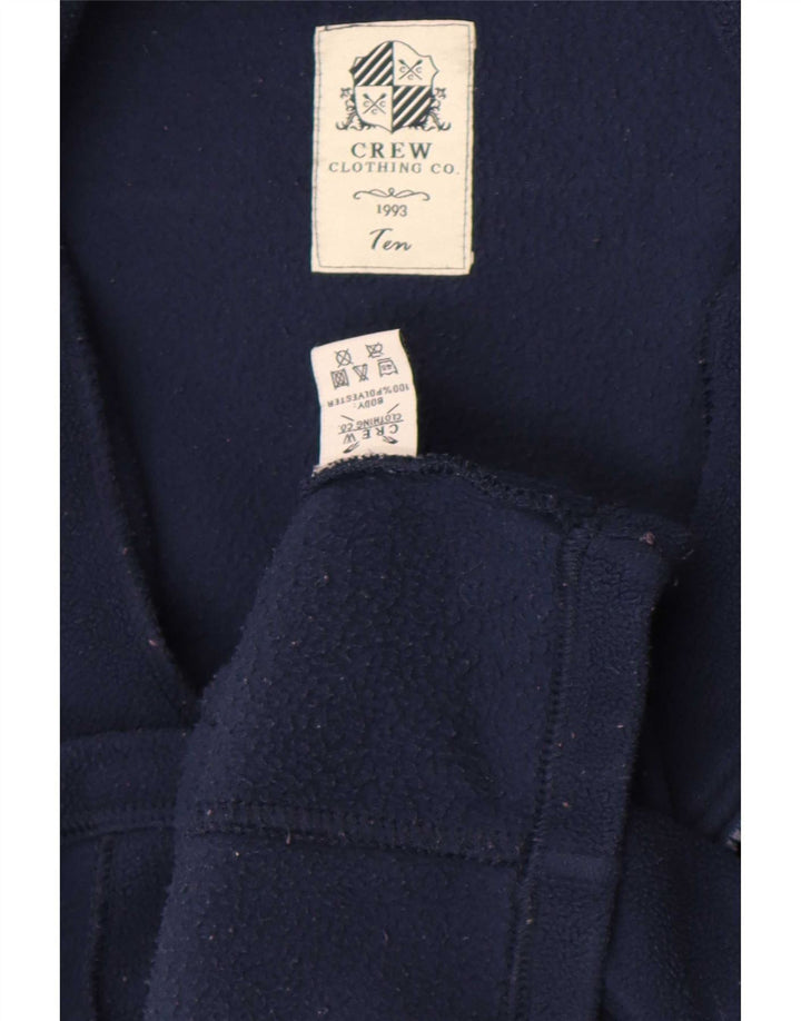 Женская флисовая куртка Crew Clothing UK 10, маленькая, темно-синяя, полиэстер