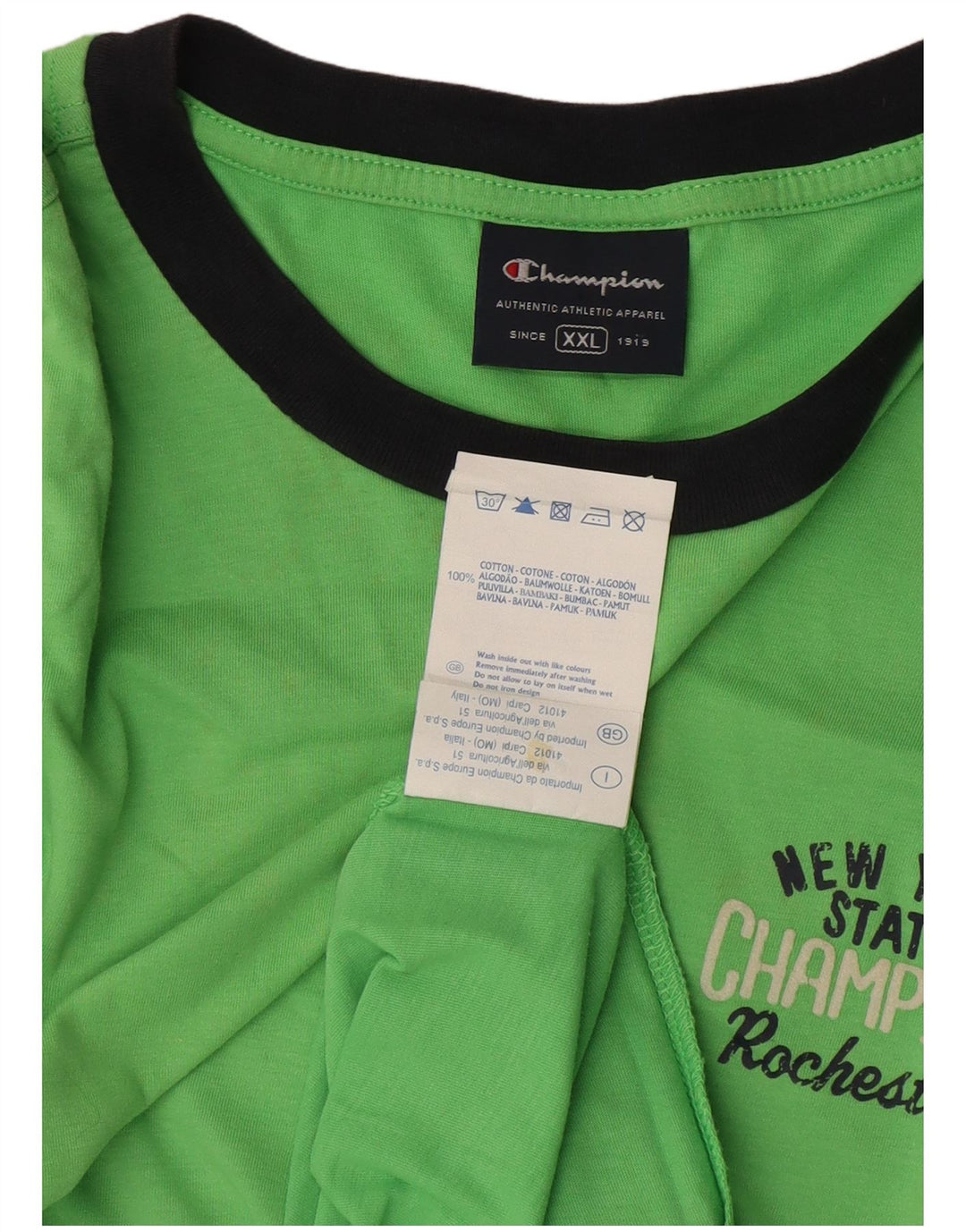 Мужская футболка Champion 2XL, зеленый хлопок