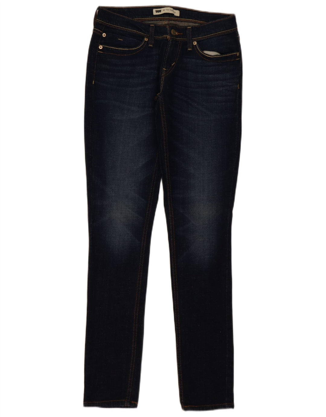 Женские джинсы Levi's 524 Super Low Slim W30 L32 Темно-синие, хлопок