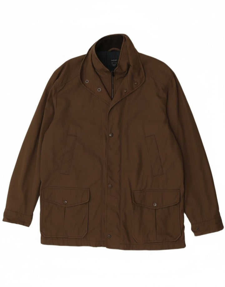 Мужская куртка Gant UK 40, большая, коричневая, полиэстер