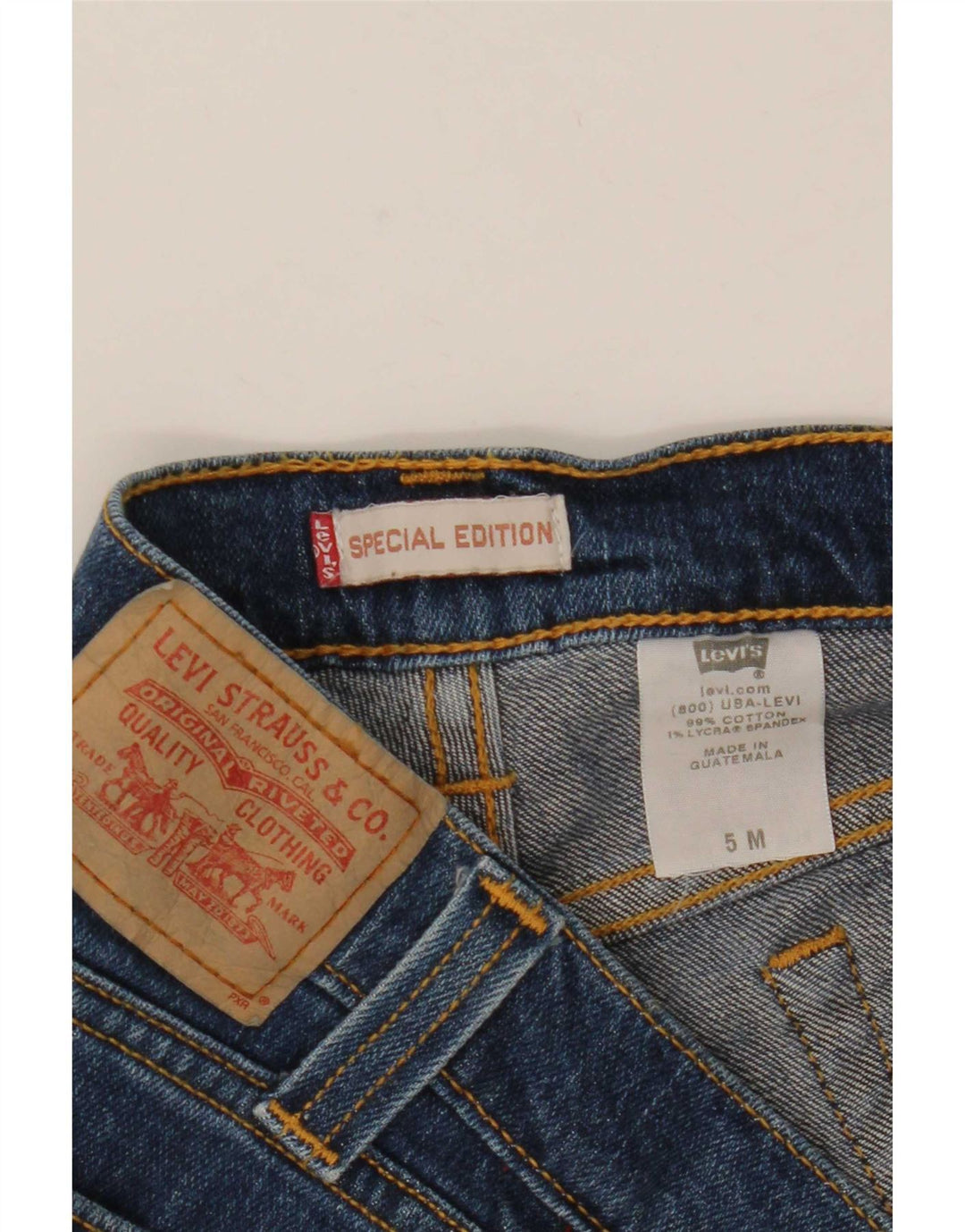 Женские потертые узкие джинсы Levi's США 5, средние W30 L26, синие, хлопок