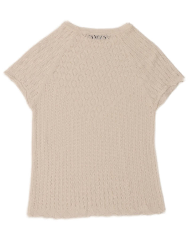 Женская блузка Zara Top UK 12, средний белый