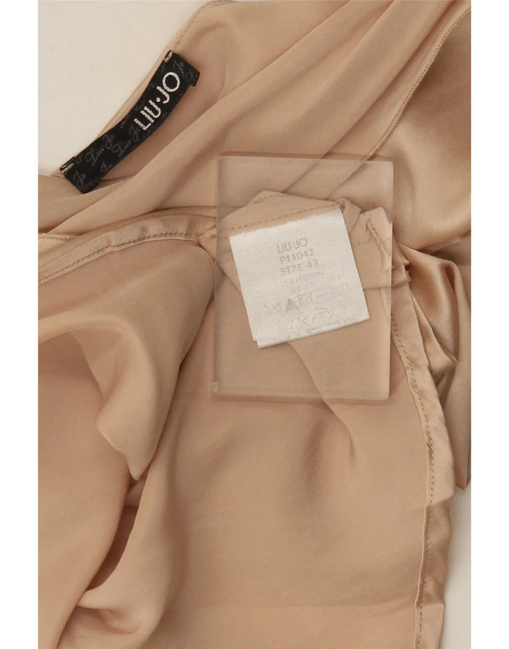 Женская блузка Liu Jo Top IT 42 Medium Beige Colourblock Silk