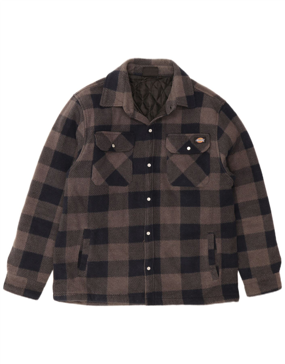 Мужская фланелевая рубашка Dickies Lumberjack, большая темно-синяя клетка из полиэстера
