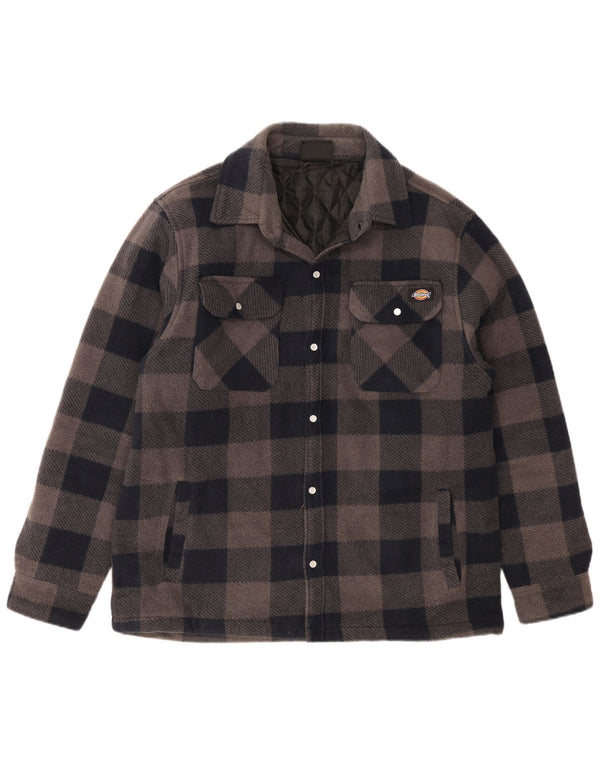Мужская фланелевая рубашка Dickies Lumberjack, большая темно-синяя клетка из полиэстера