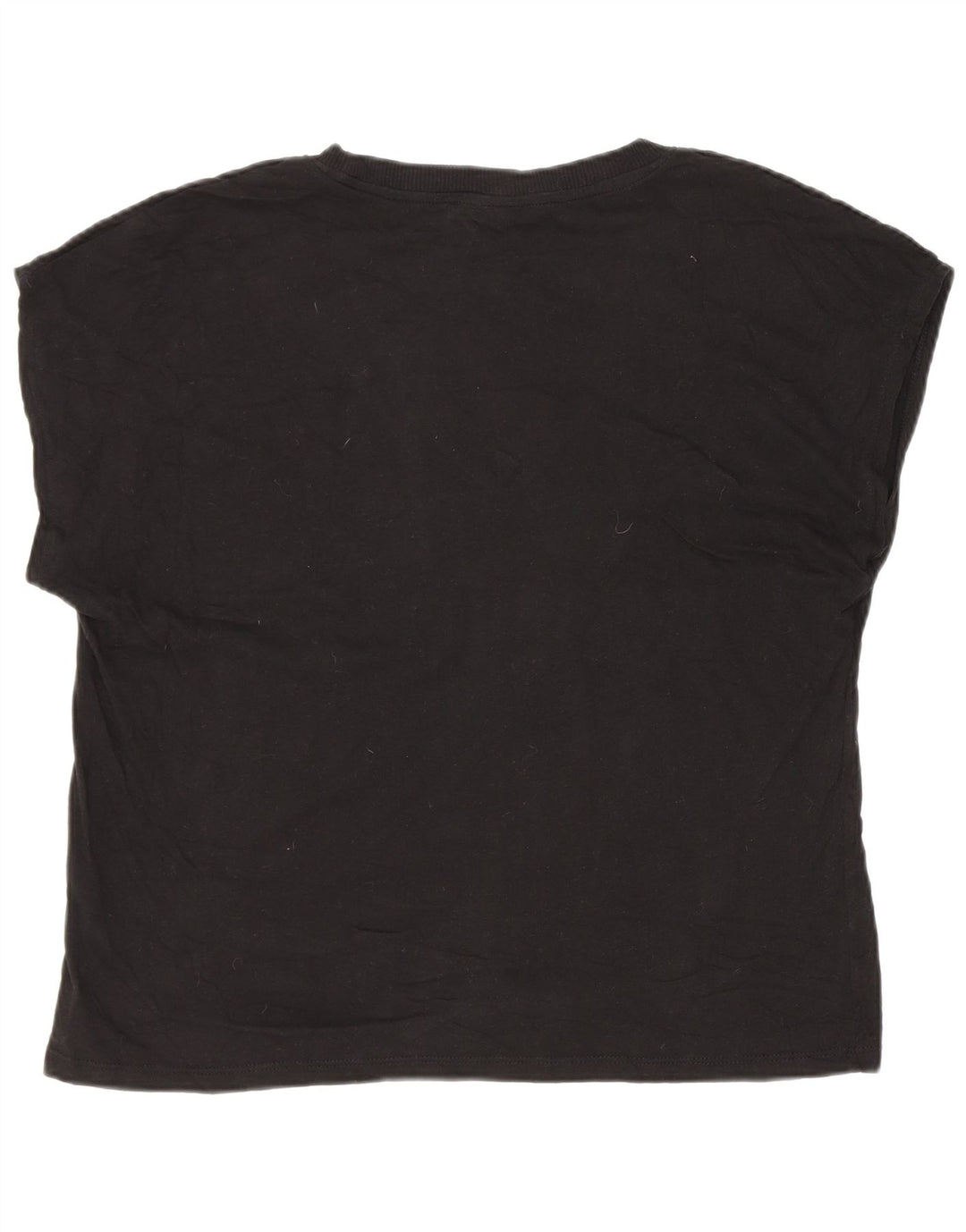 Женская футболка Zara Top UK 14, средний черный хлопок