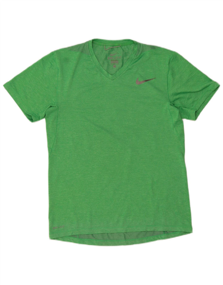 Мужская футболка Nike Dri Fit, средний зеленый цвет