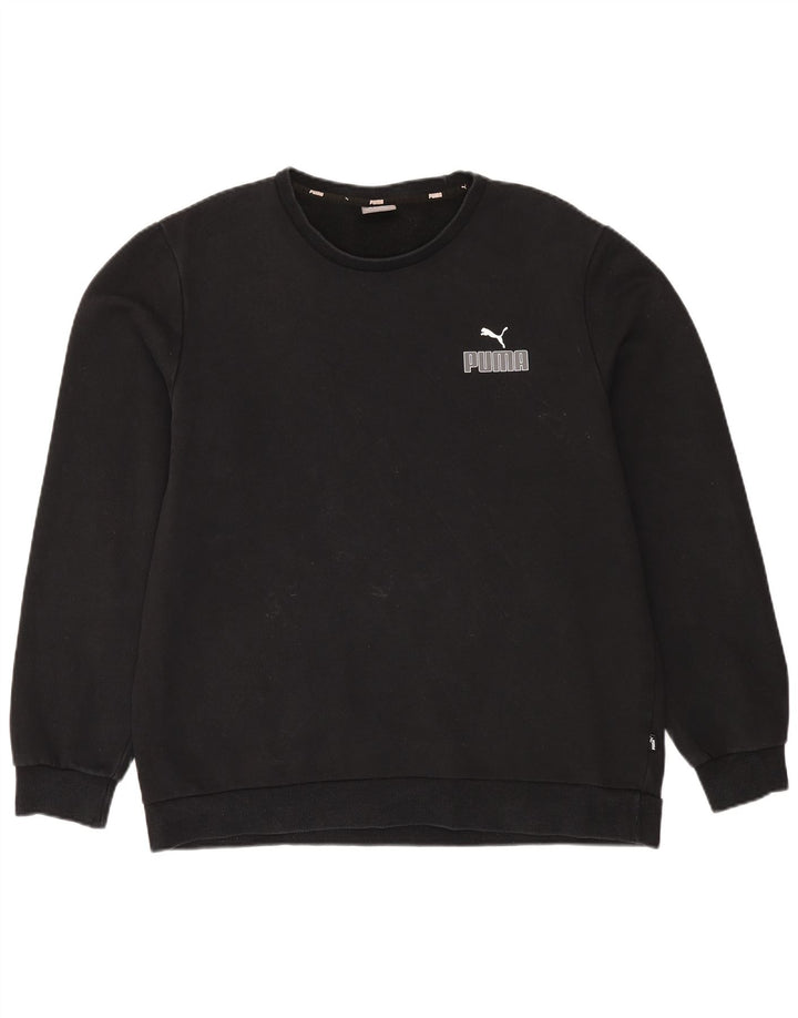 PUMA Mens Sweatshirt Jumper XL Black