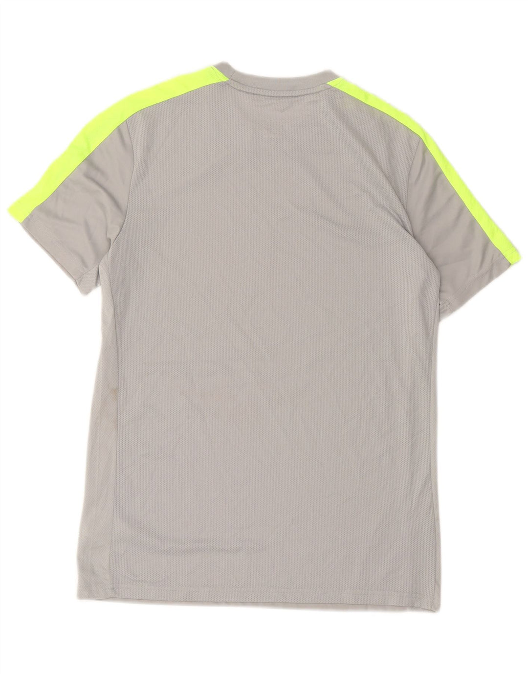 Мужская футболка Nike Dri Fit Slim Fit, большой серый полиэстер с цветными блоками