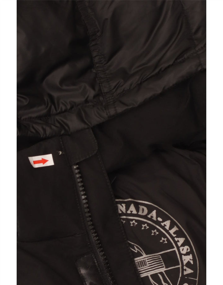 CANADIENS Мужская утепленная куртка с капюшоном IT 56 3XL Черный Полиэстер