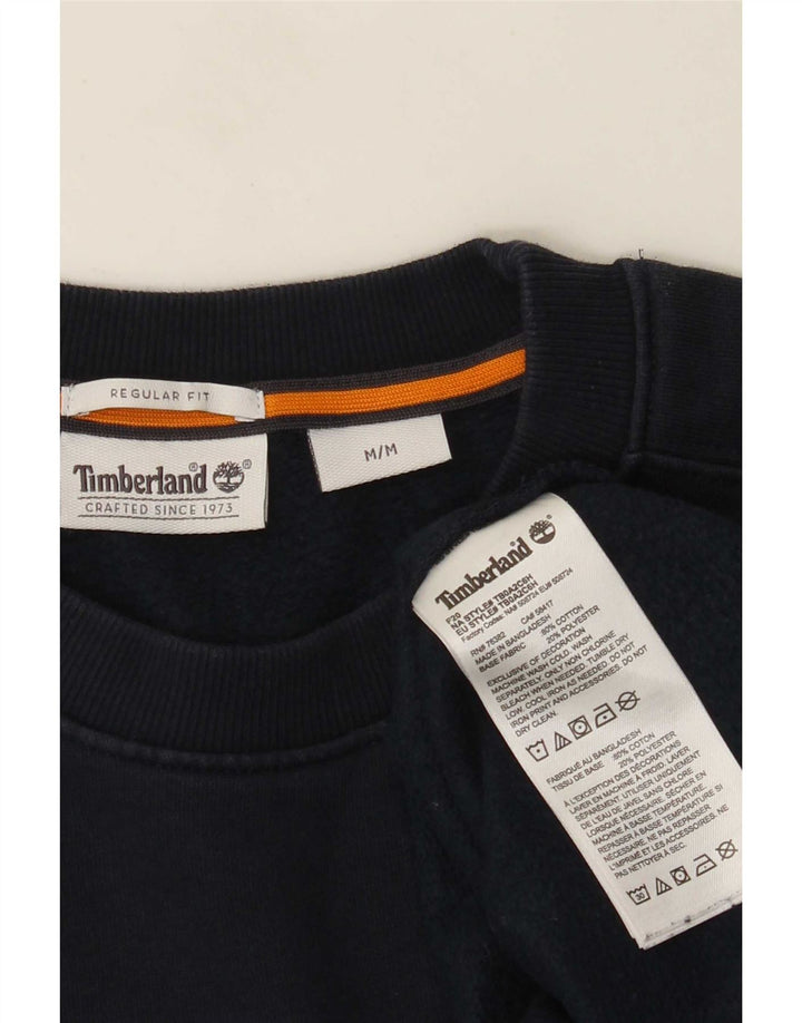 Мужской джемпер с рисунком Timberland стандартного кроя, средний, темно-синий