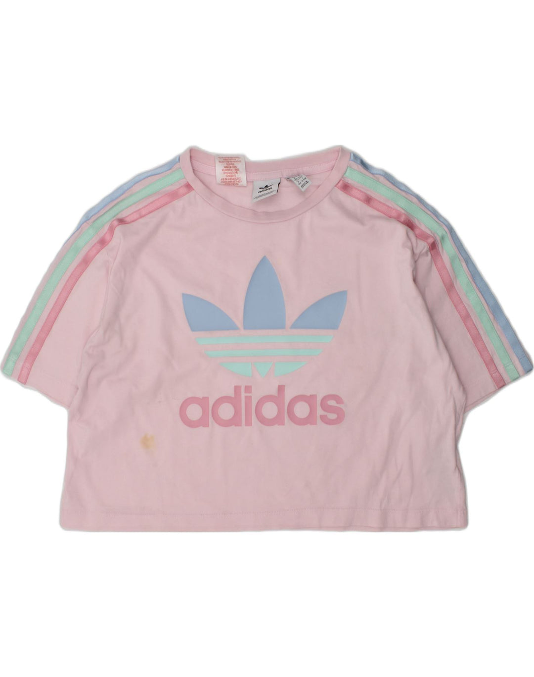 ADIDAS Girls Graphic T-Shirt Top 11-12 Years  Pink Cotton | Vintage Adidas | Thrift | Second-Hand Adidas | Used Clothing | Messina Hembry 