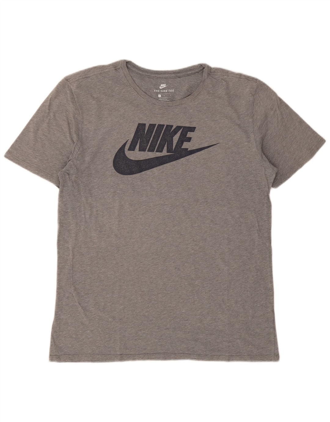 Мужская футболка с рисунком Nike Athletic Cut, большая серая в крапинку