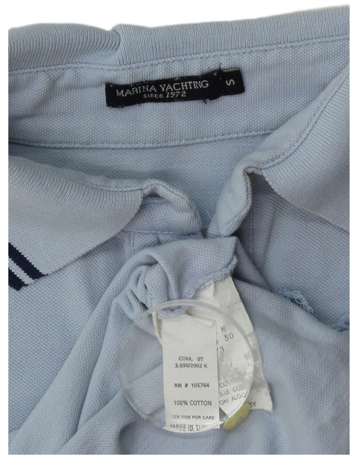 Женская рубашка-поло с рисунком Marina Yachting, Великобритания, 10 шт., маленькая, синяя, хлопок