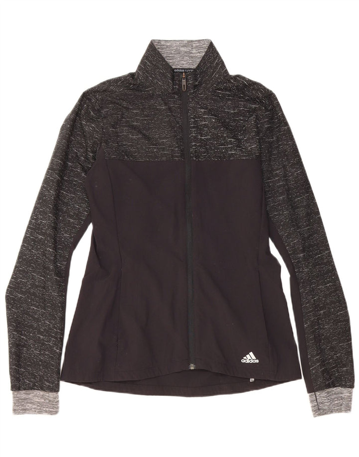 Женский спортивный костюм ADIDAS Supernova, верхняя куртка UK 8/10, маленький черный