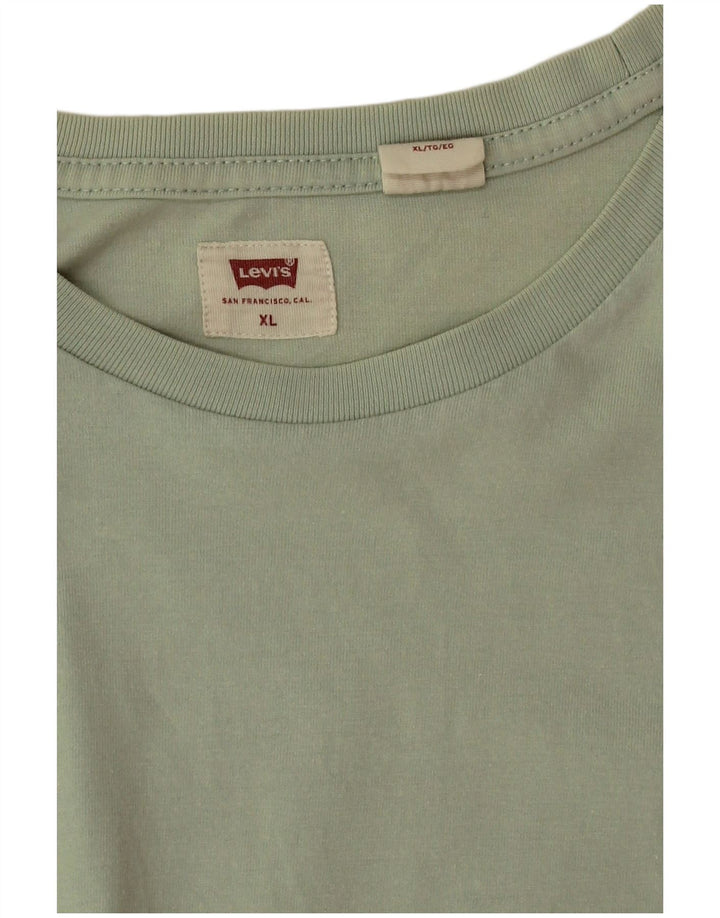 Мужская футболка Levi's Top XL, зеленый хлопок